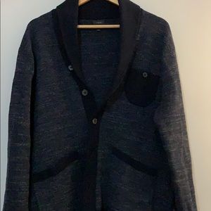 Jcrew Men’s navy knit cardigan